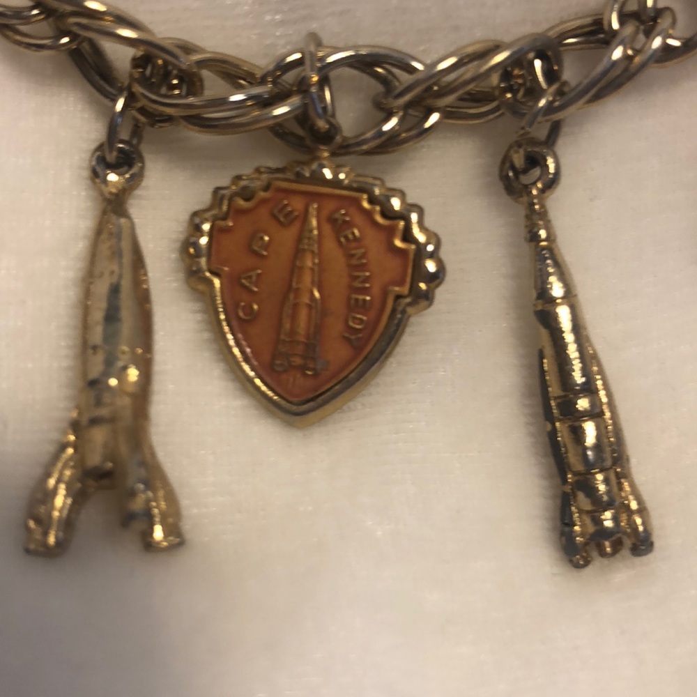 Vintage Collectible US Space Charm Bracelet